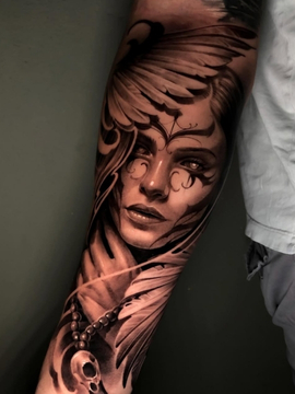 Angel Tattoo Manchester | Straight Lines Tattoo
