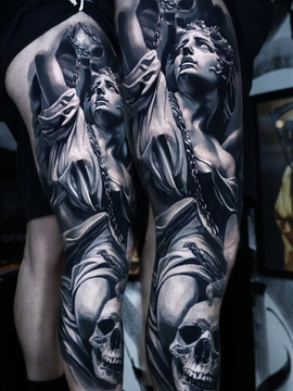 St Michael Tattoo Reading | Straight Lines Tattoo