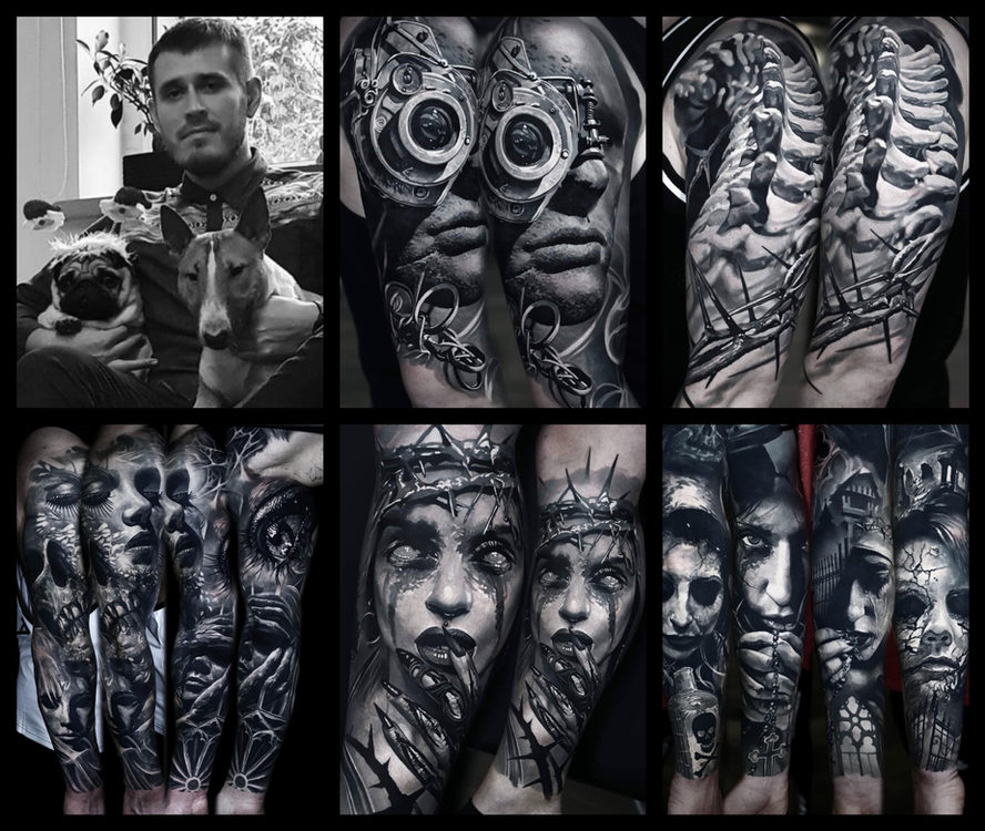 Domantas, Straight Lines Tattoo