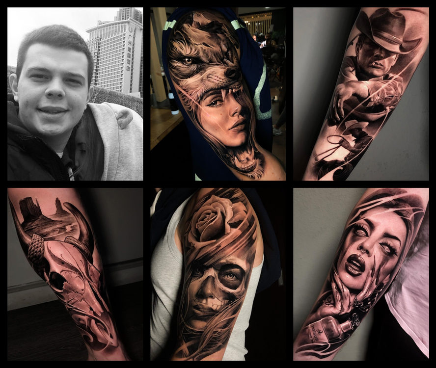 Evgeny, Straight Lines Tattoo