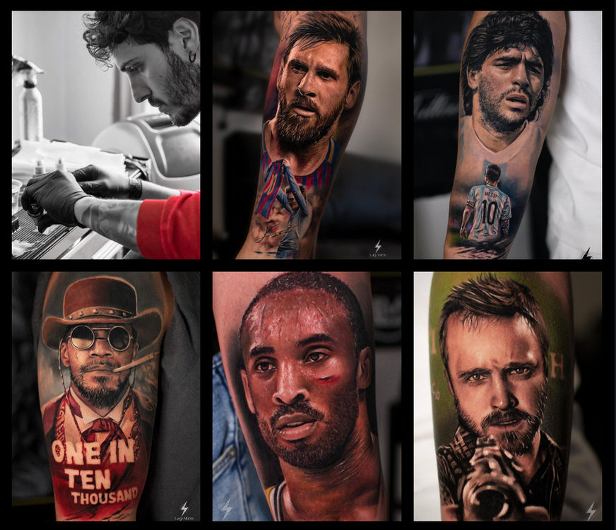 Luigi Mansi, Straight Lines Tattoo