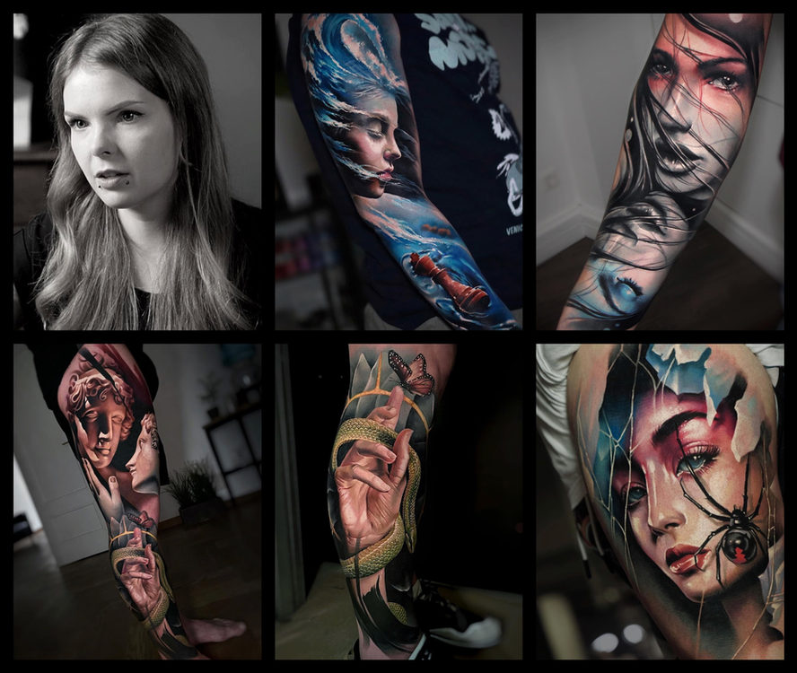 Sandra, Straight Lines Tattoo